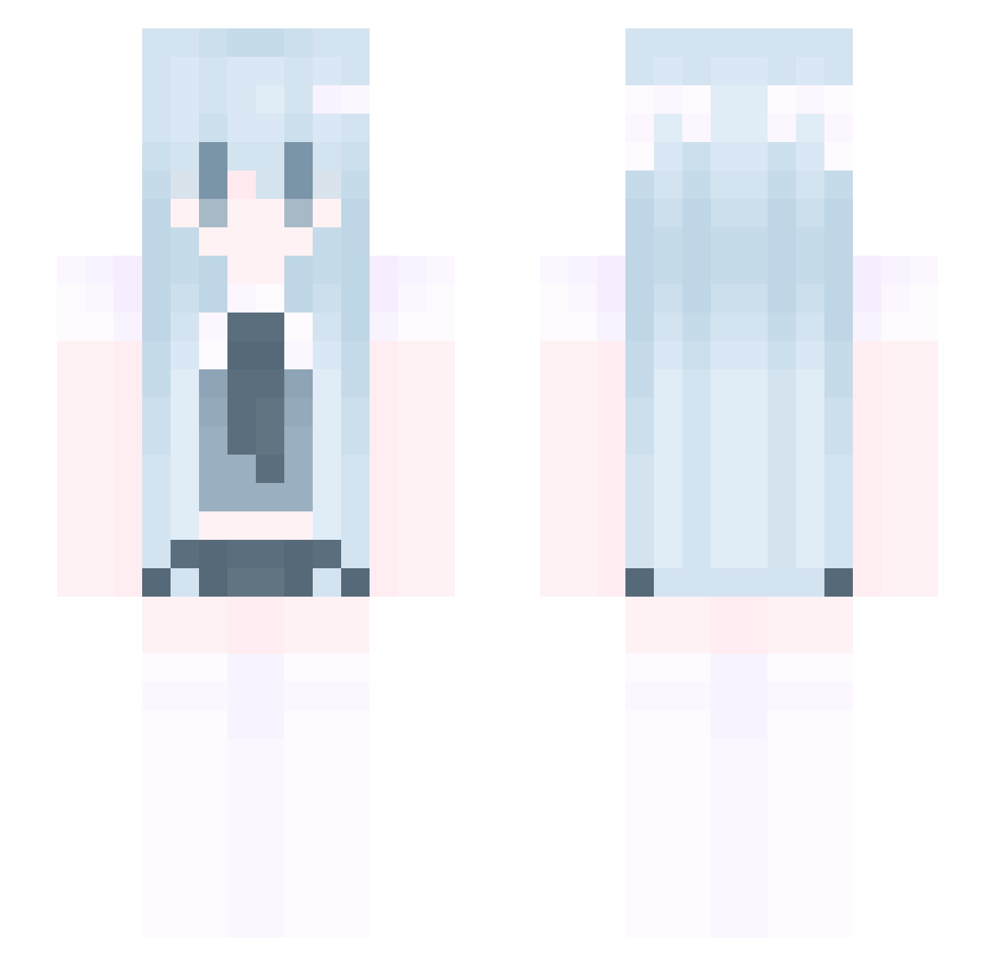 Recouple Minecraft skin, front and back view