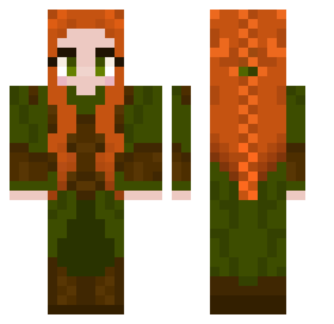Wy4ttM0nst3r Minecraft skin, front and back view