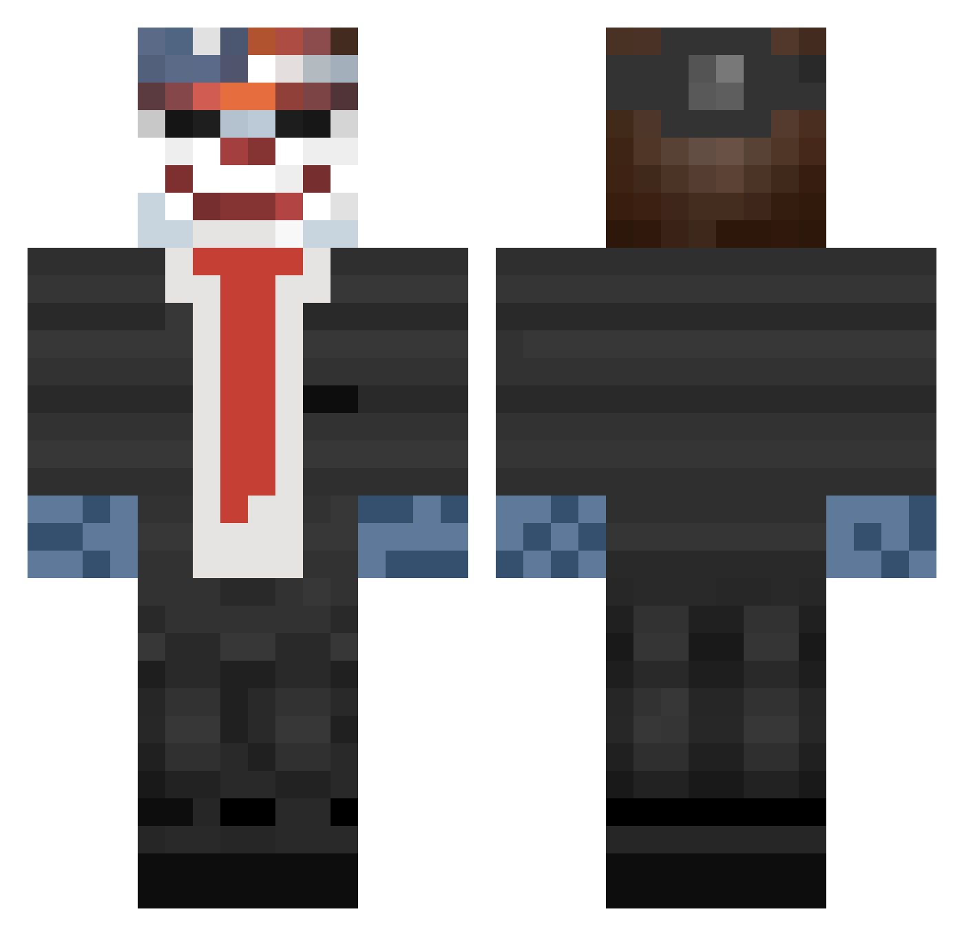 Curse_Ur_God Minecraft skin, front and back view