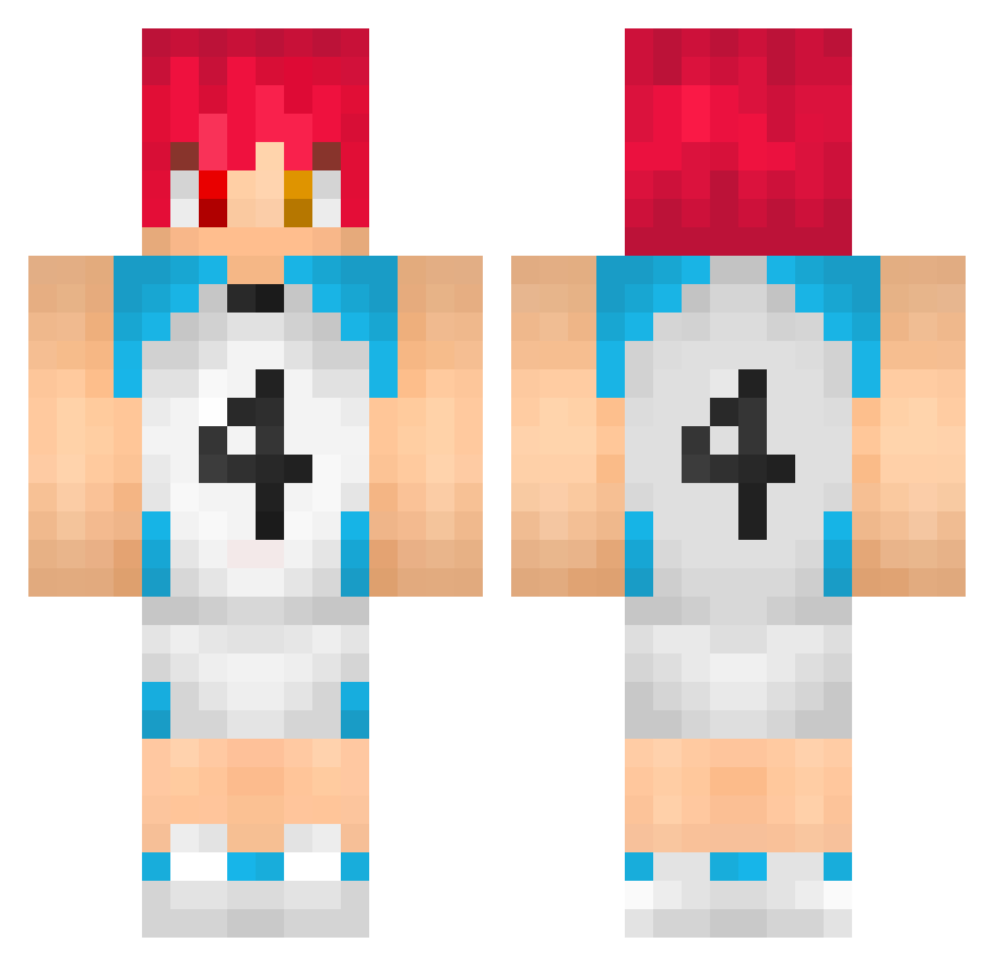 DusTillDawn23 Minecraft skin, front and back view