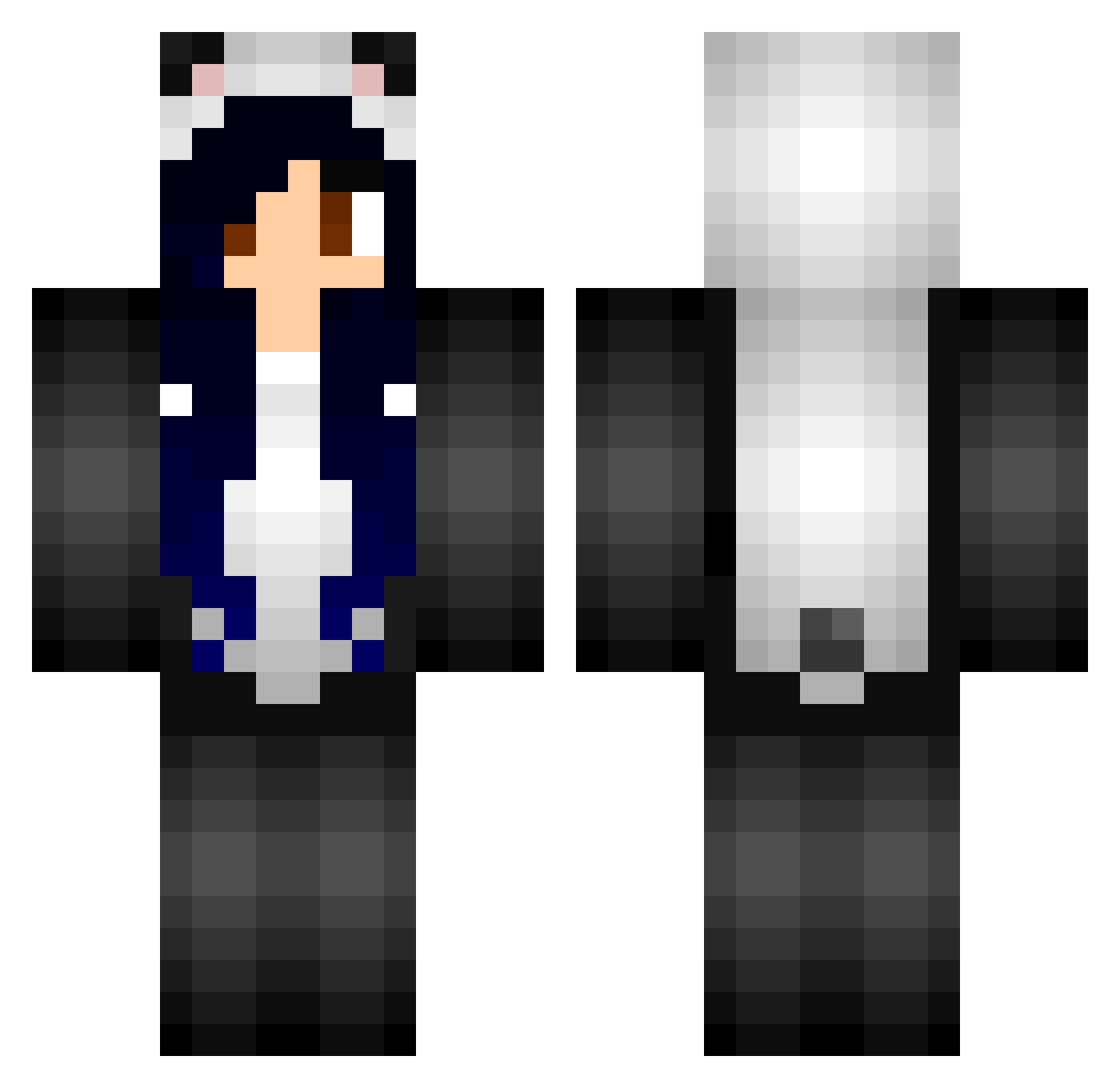 robymex Minecraft skin, front and back view
