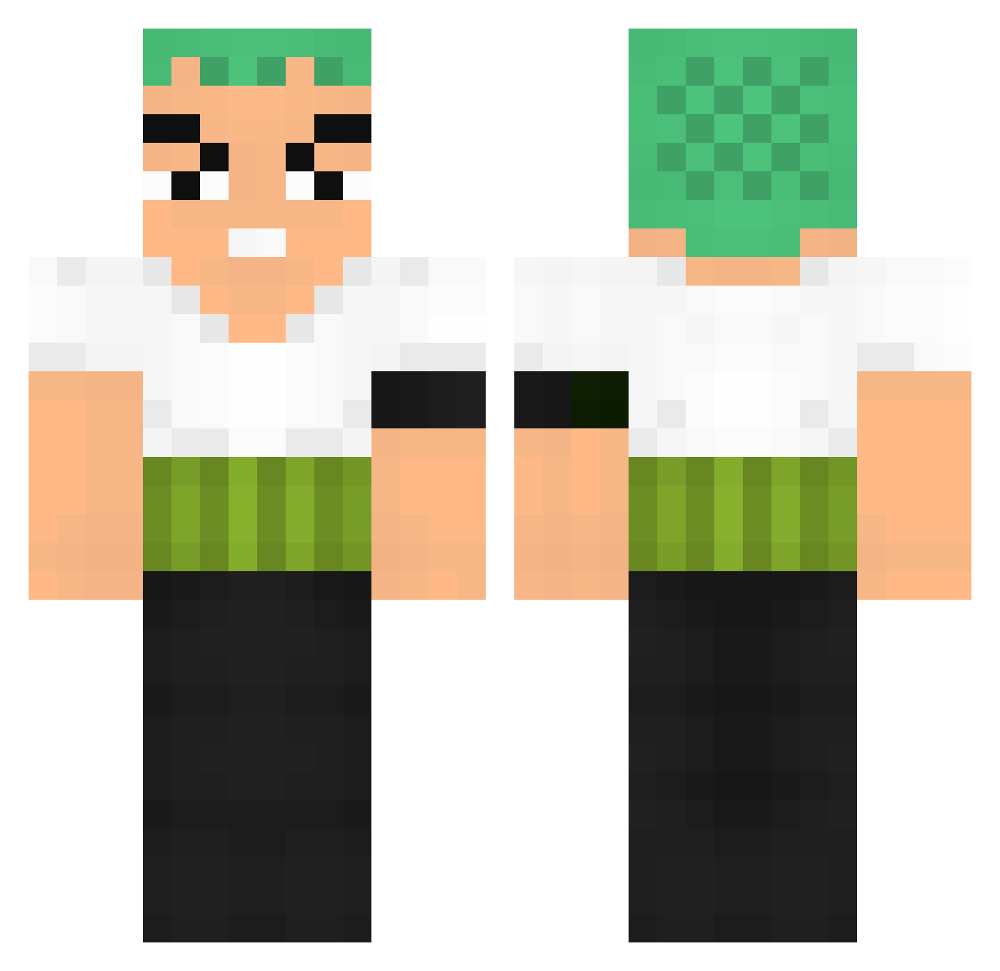 0_TrackGaming_0 Minecraft skin, front and back view