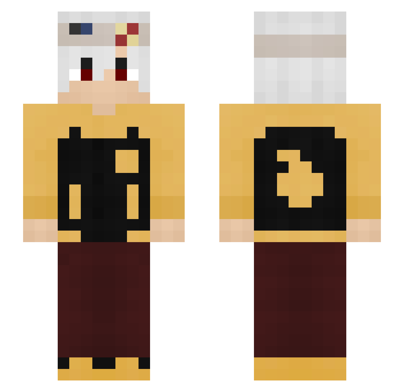konchius27 Minecraft skin, front and back view