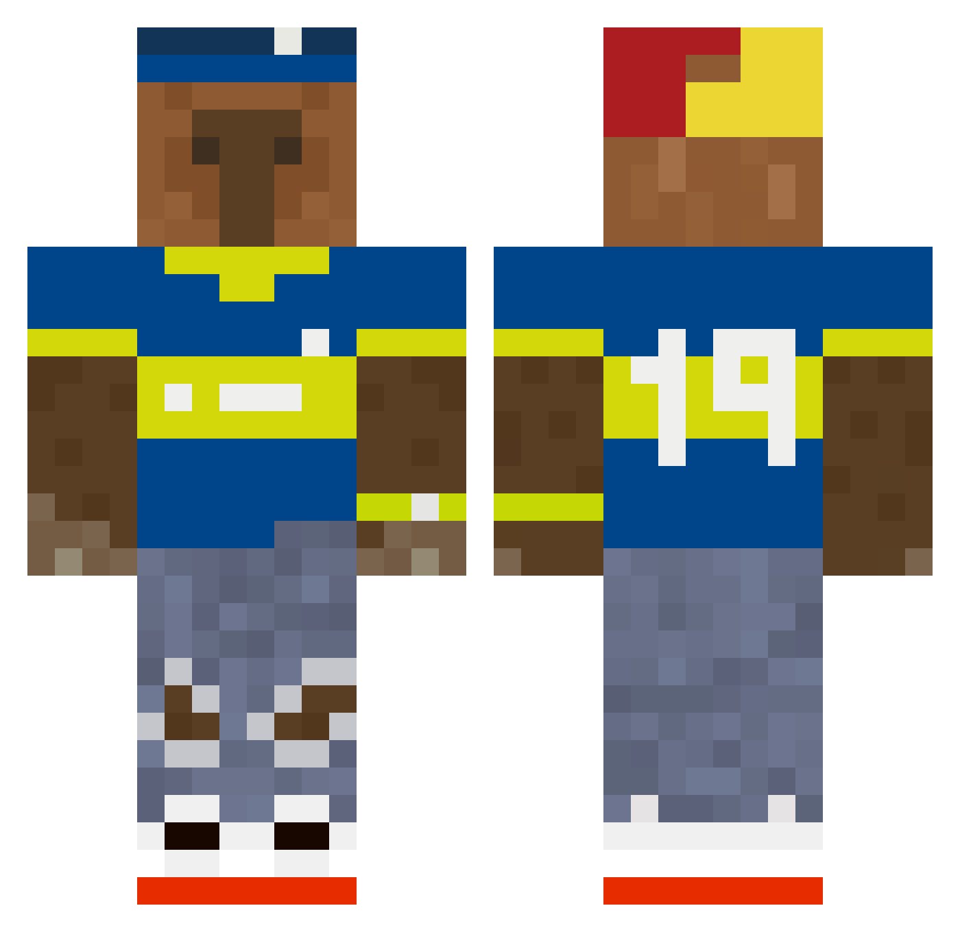 zSamu_br Minecraft skin, front and back view