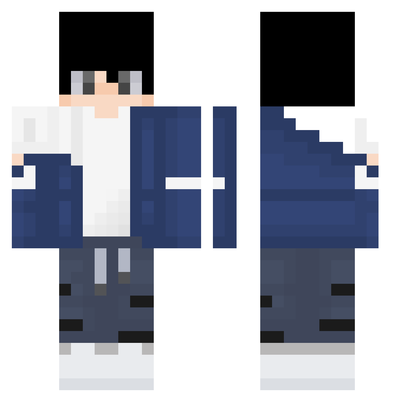 xczqyj Minecraft skin, front and back view