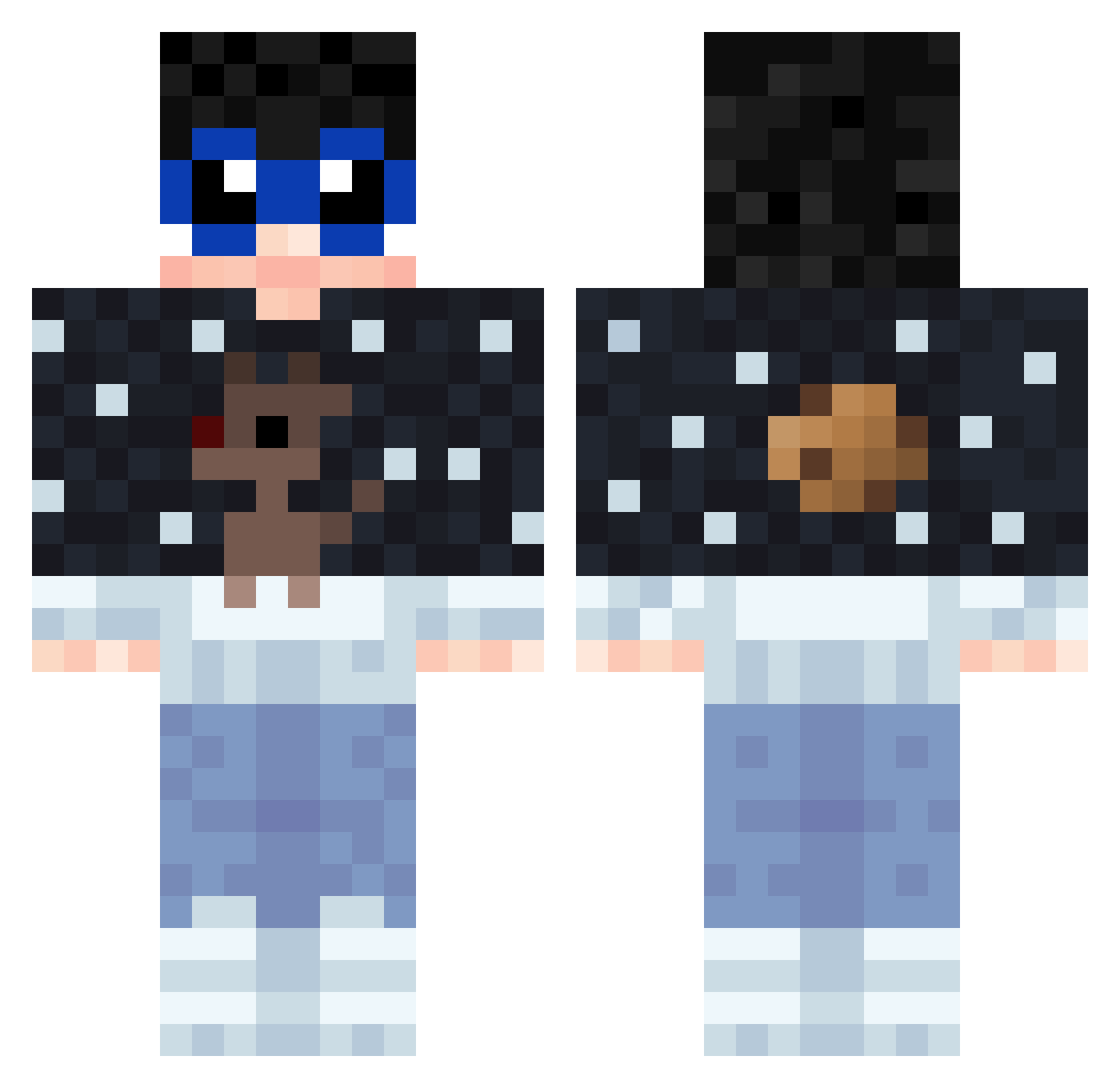 logan18 Minecraft skin, front and back view