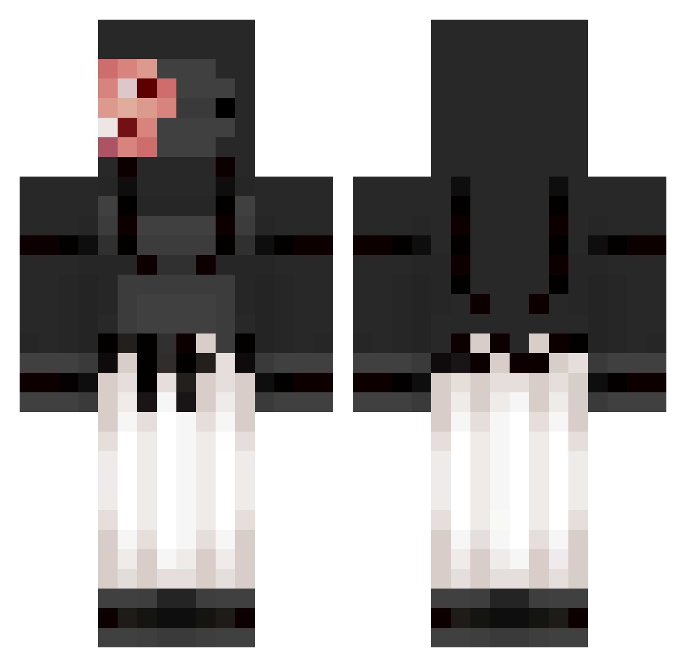 Waylandd Minecraft skin, front and back view