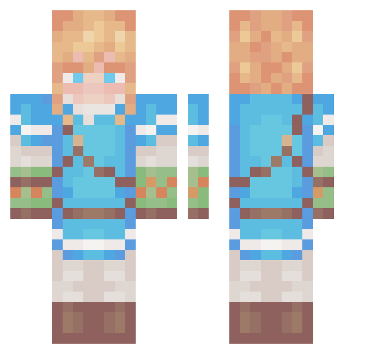 baay_maxx Minecraft skin, front and back view