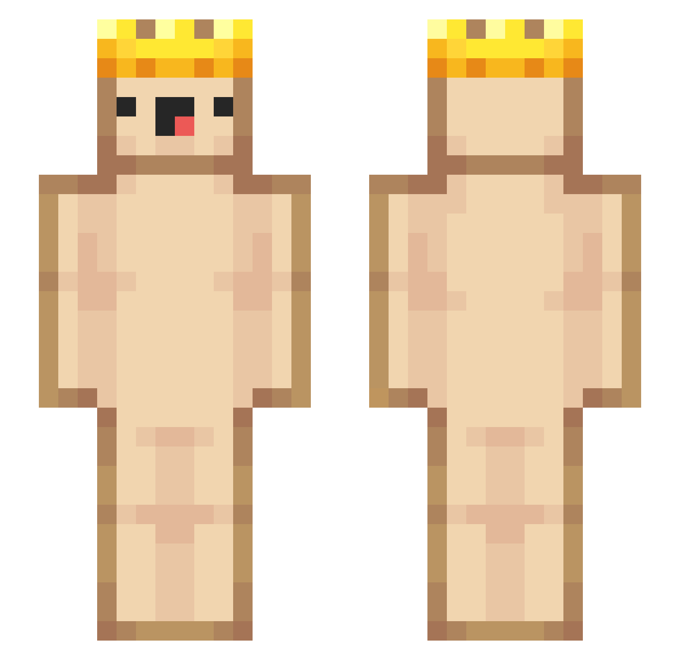 siyun789 Minecraft skin, front and back view