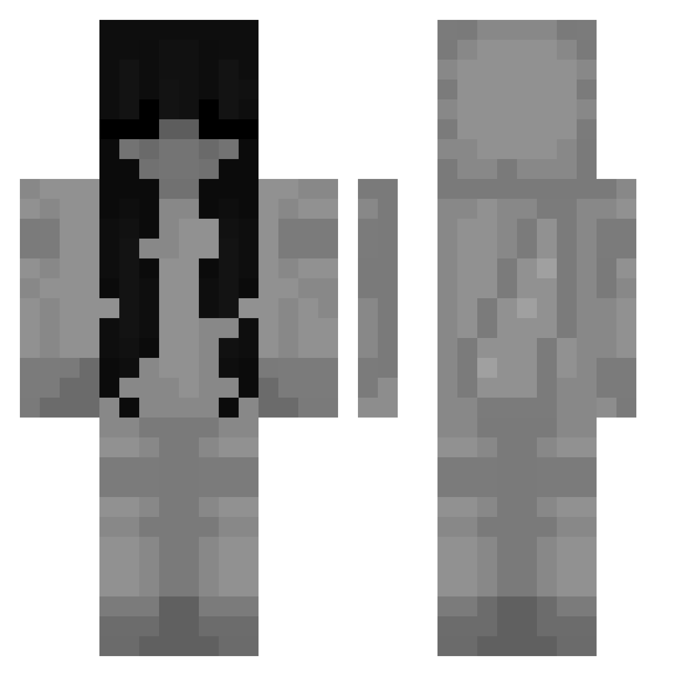 tbae12 Minecraft skin, front and back view