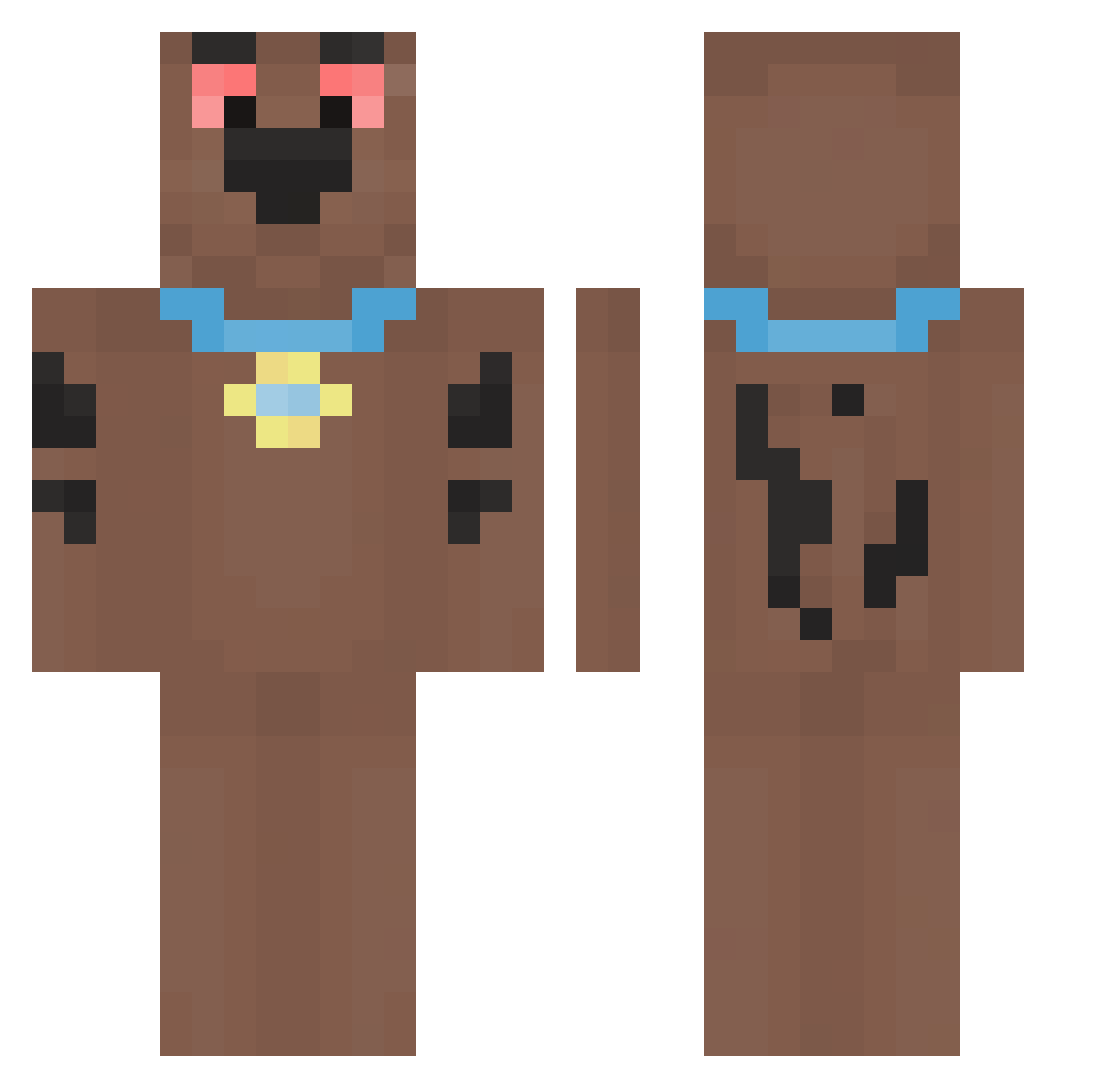 DiscoKulik_ Minecraft skin, front and back view