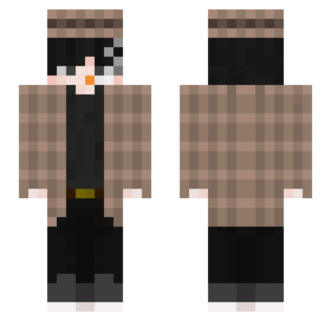 SomeRods Minecraft skin, front and back view