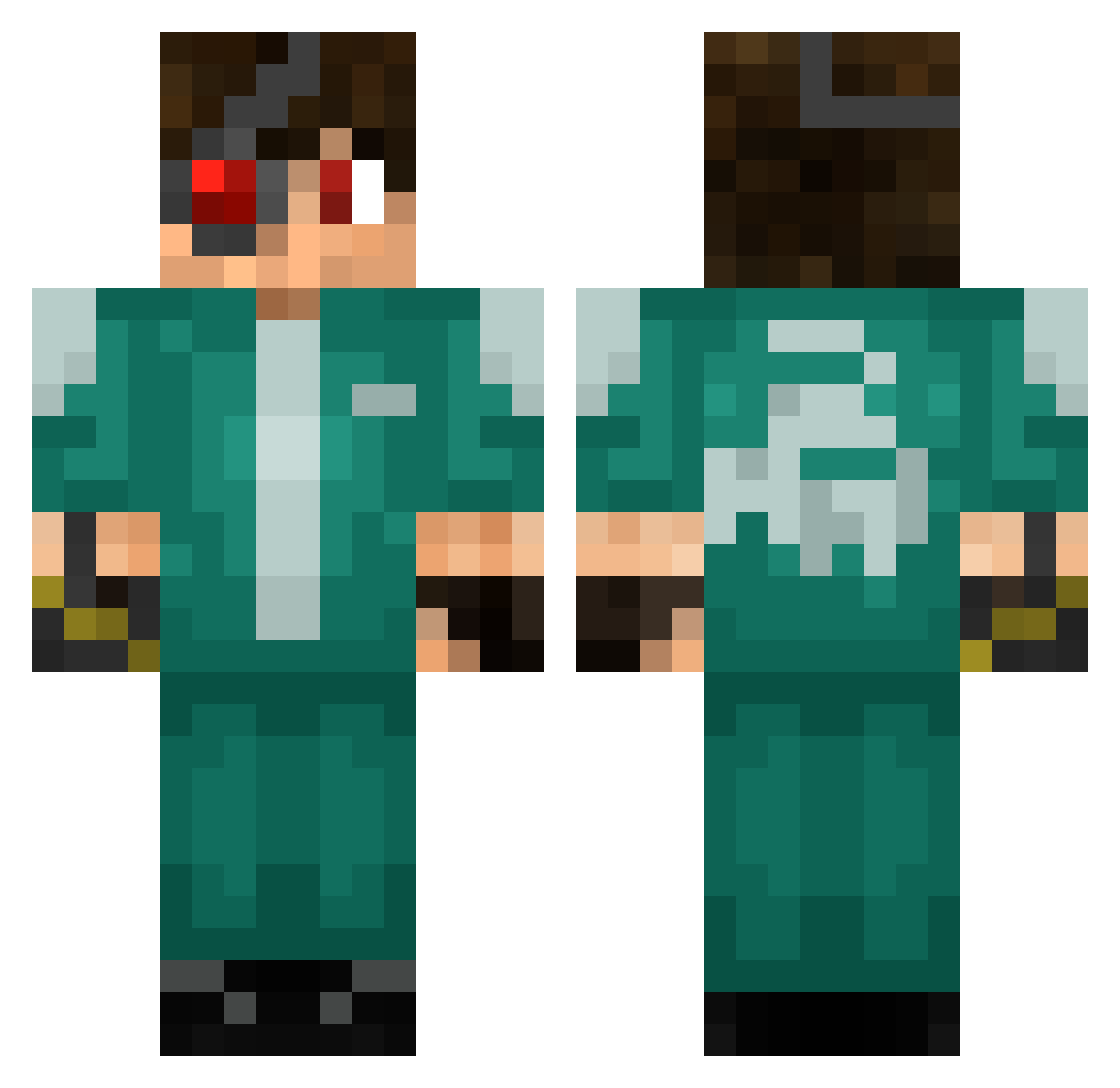 Natsyrt17 Minecraft skin, front and back view