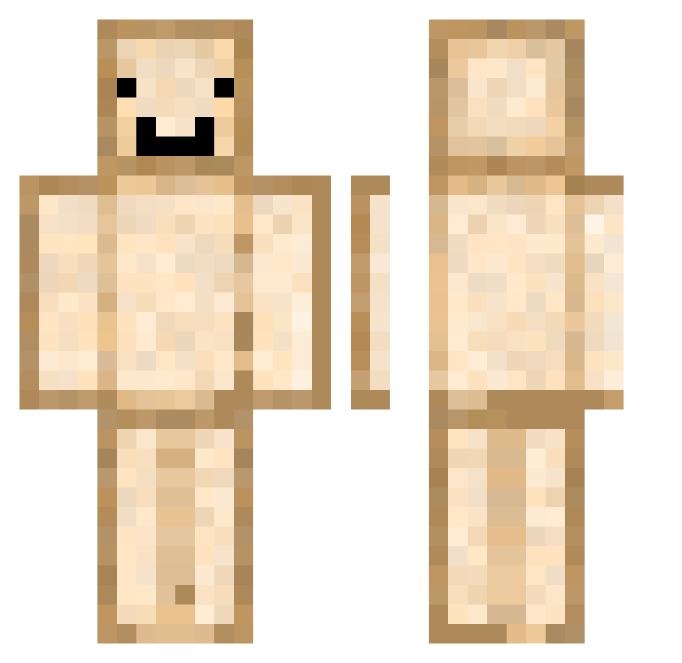 b3_arx Minecraft skin, front and back view