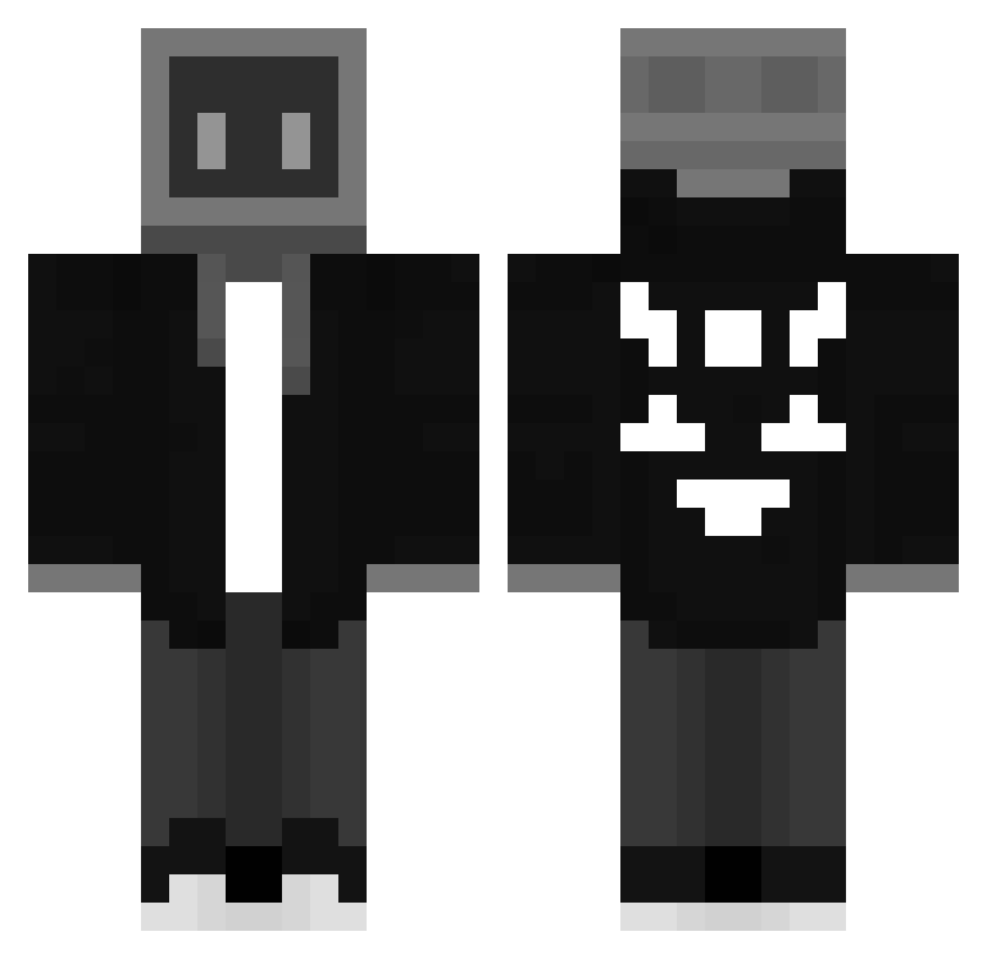 9ovc Minecraft skin, front and back view