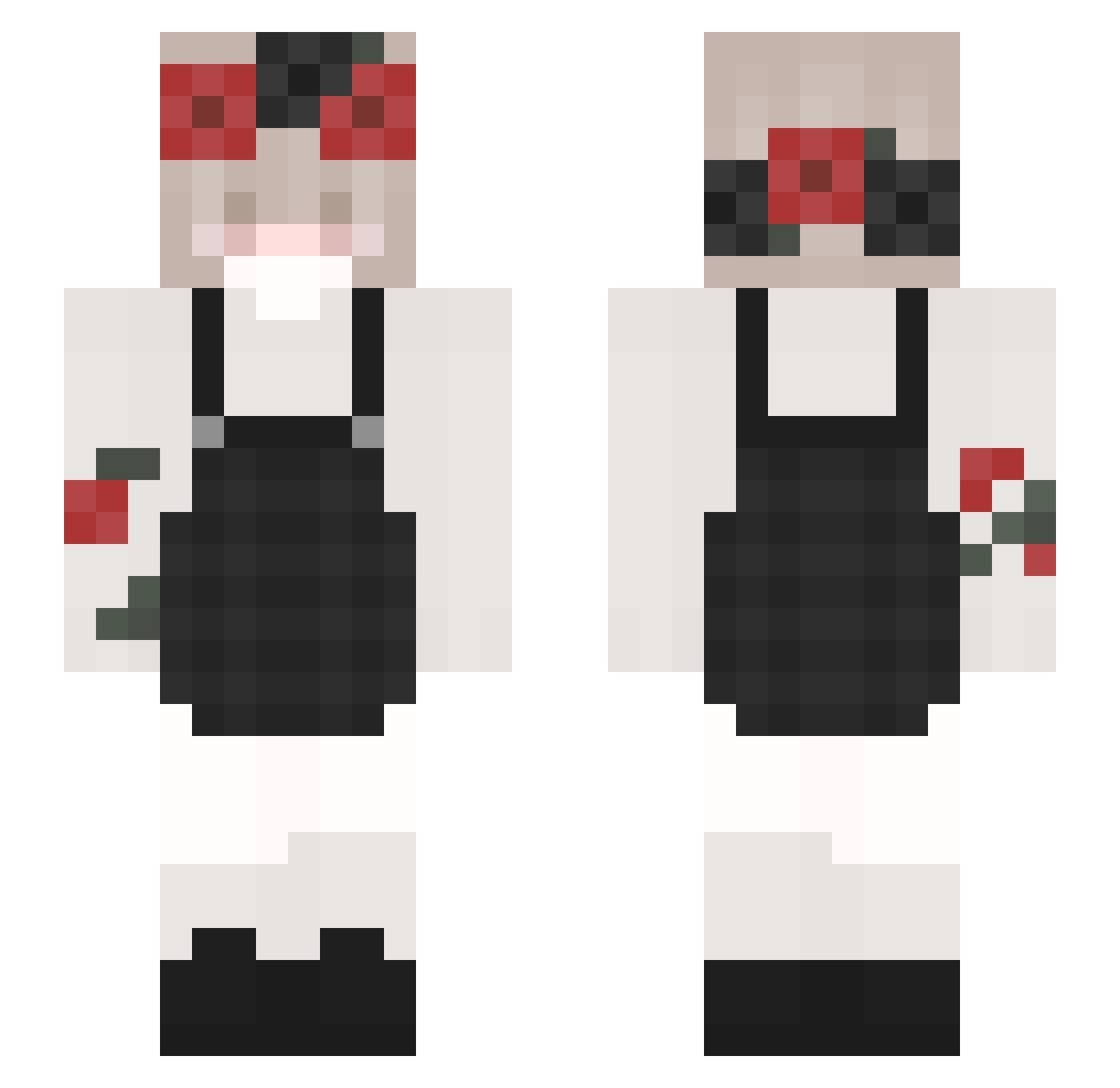 LH_Lalou_76 Minecraft skin, front and back view