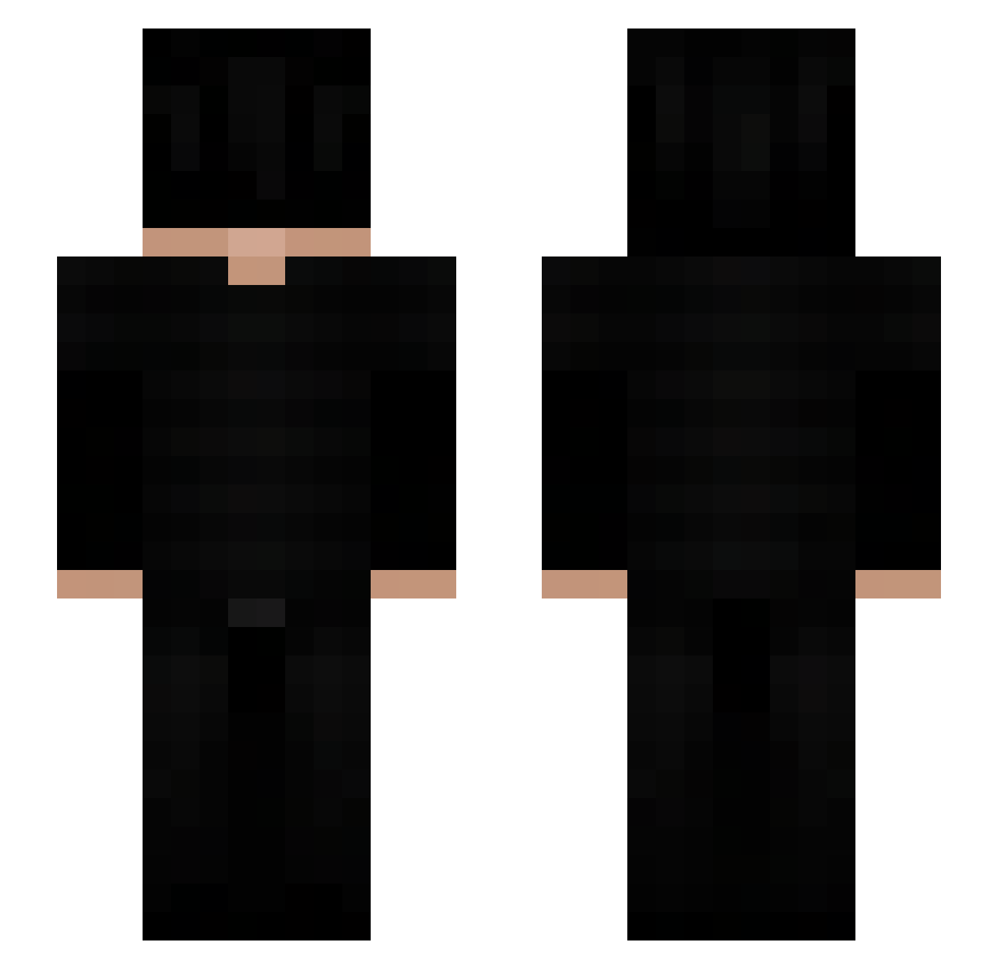 gansito69 Minecraft skin, front and back view