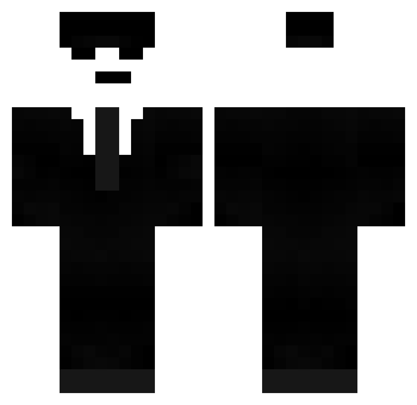 Rulift0 Minecraft skin, front and back view
