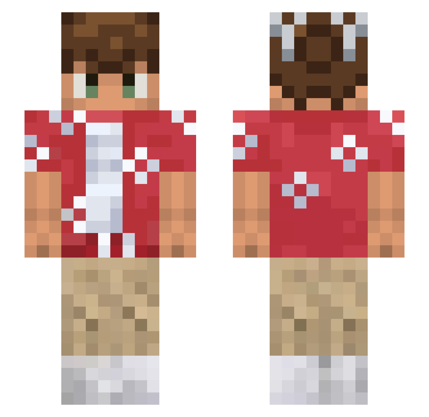 Sir_Brixalot Minecraft skin, front and back view