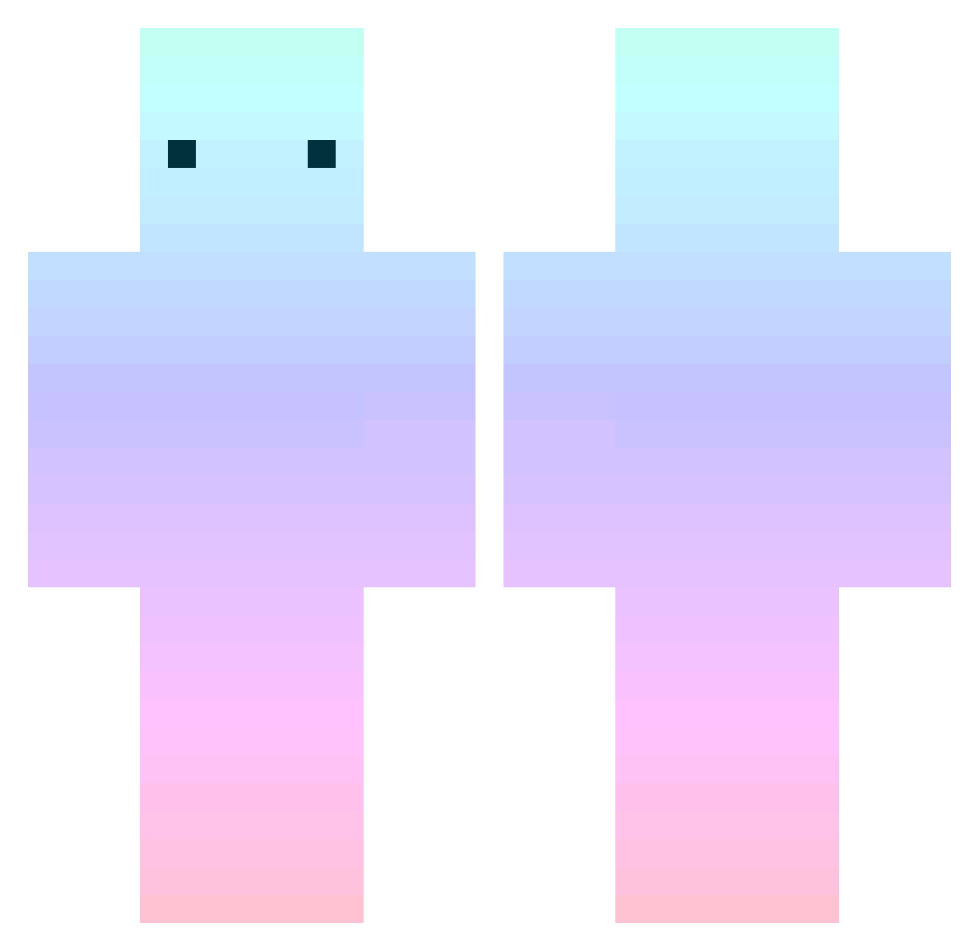 xBilalAR Minecraft skin, front and back view