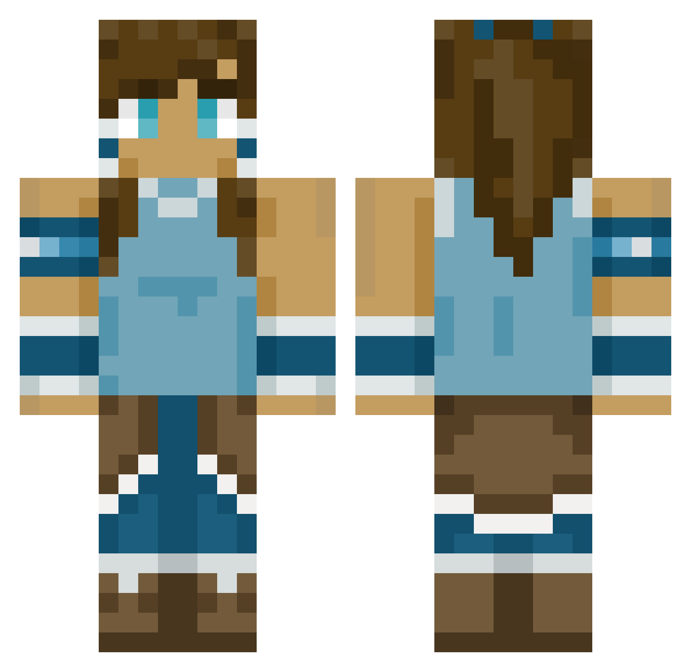 _SlimyGreen_ Minecraft skin, front and back view