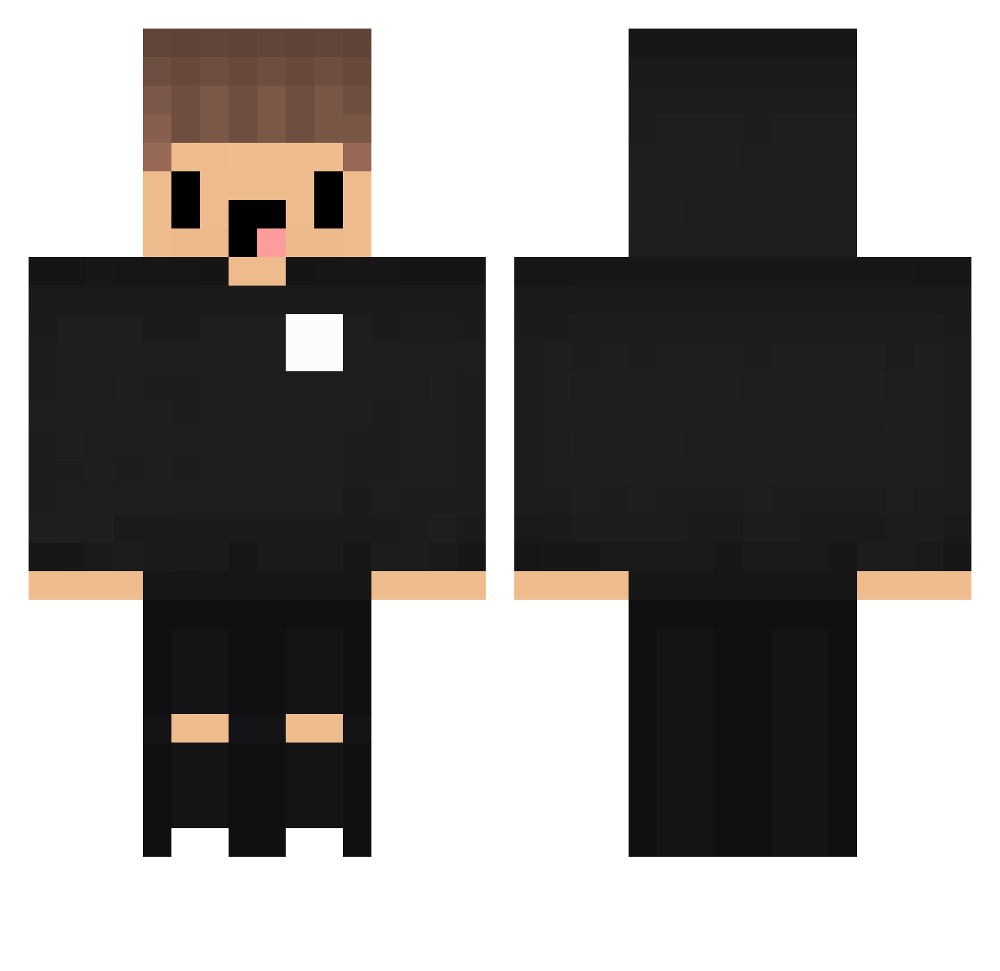 Pzin__ Minecraft skin, front and back view