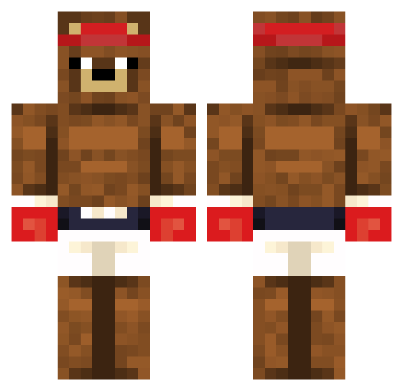 Scr4tch404 Minecraft skin, front and back view
