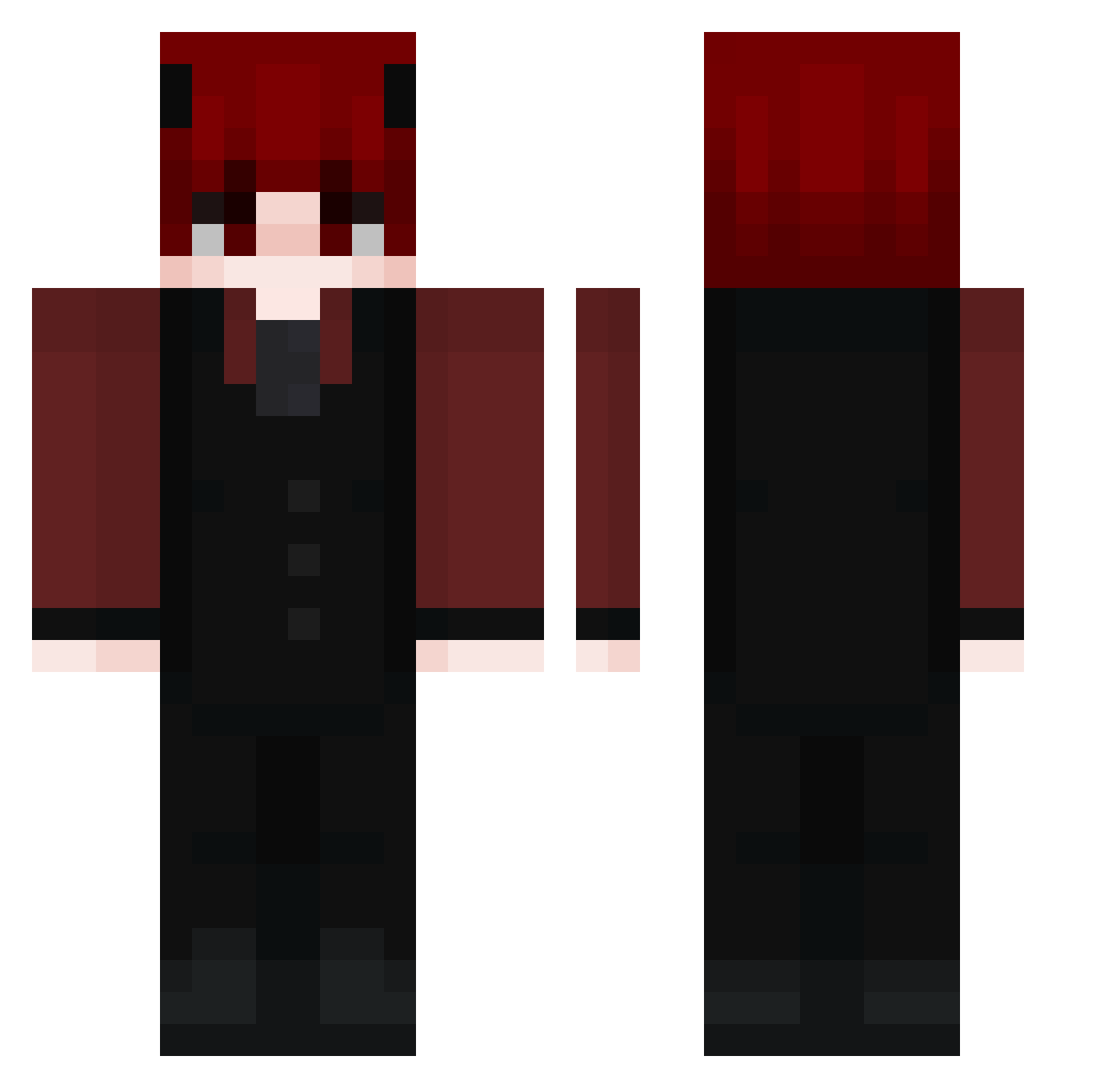 Sweet_Poro Minecraft skin, front and back view
