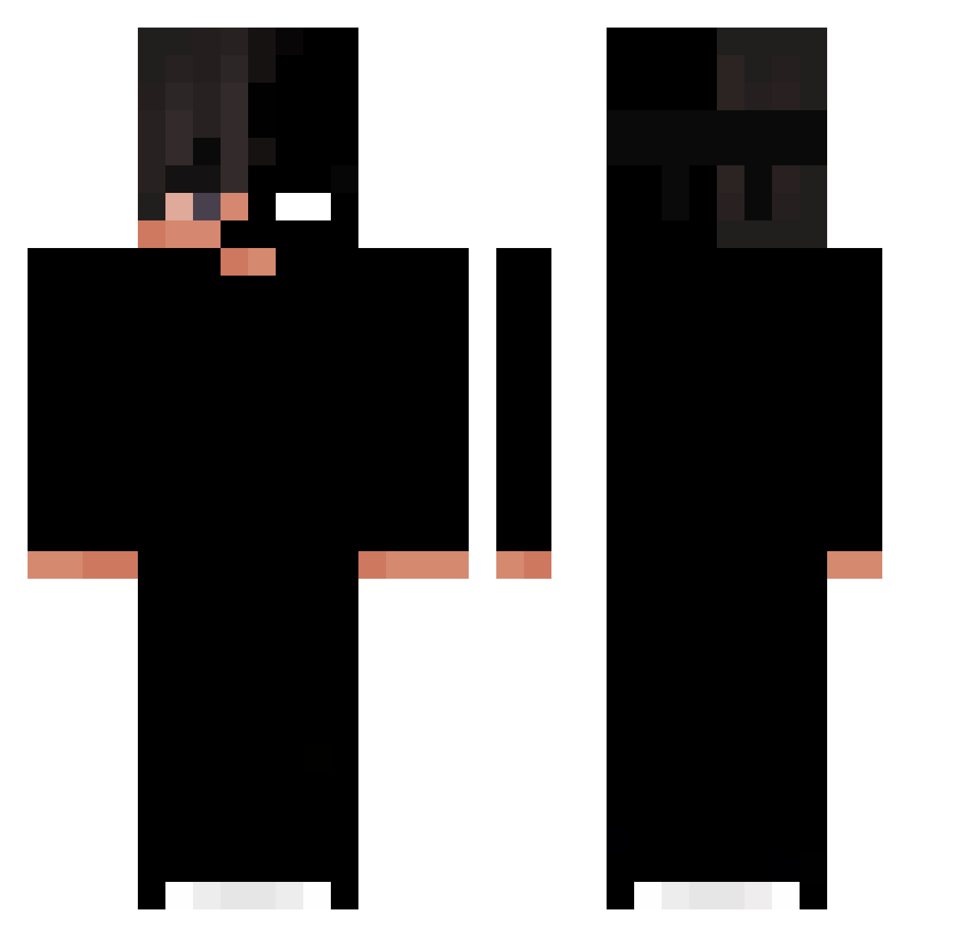 J_mts Minecraft skin, front and back view