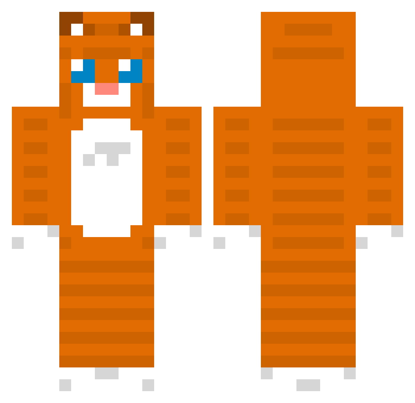 Knackebrod_ Minecraft skin, front and back view
