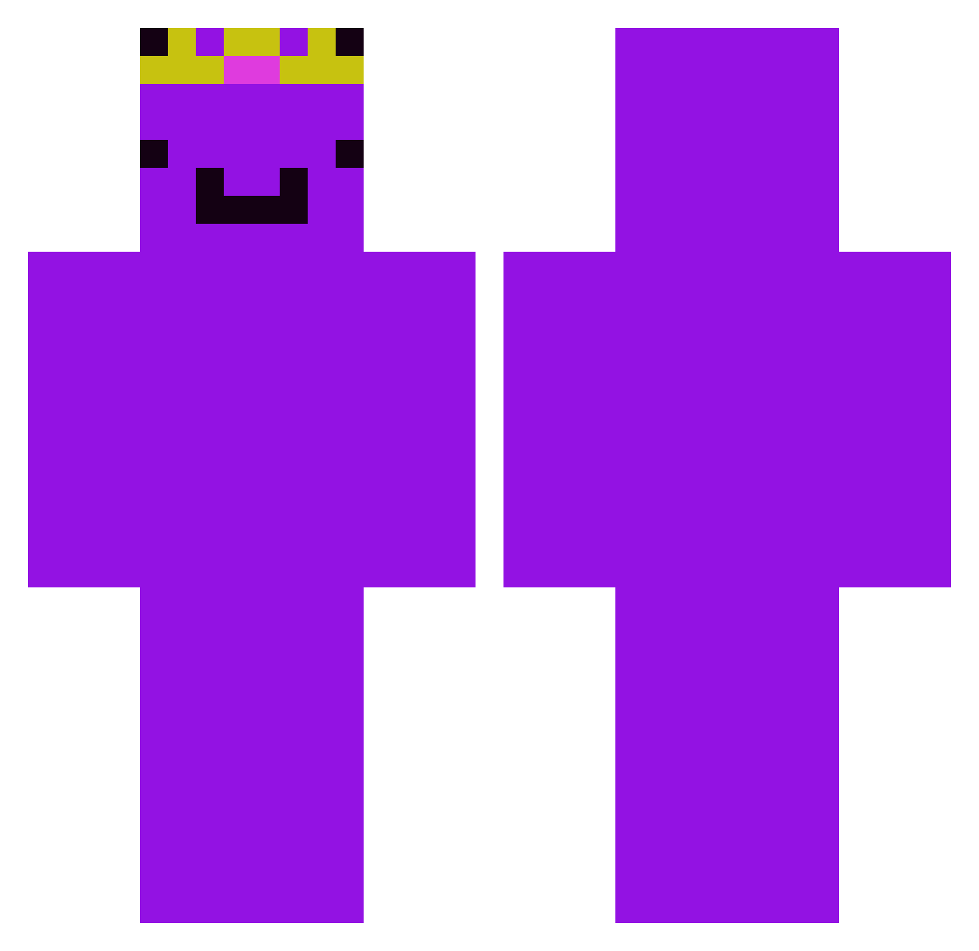 F1NNXRS297 Minecraft skin, front and back view