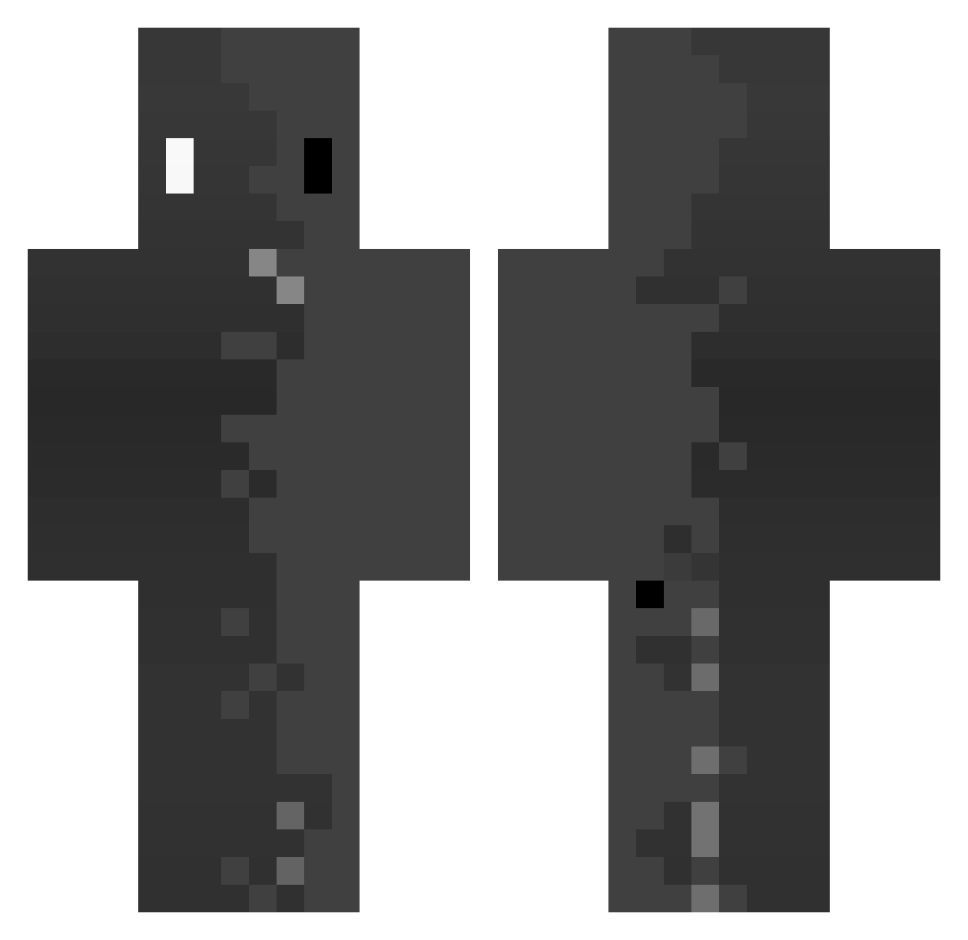 imDOLA Minecraft skin, front and back view