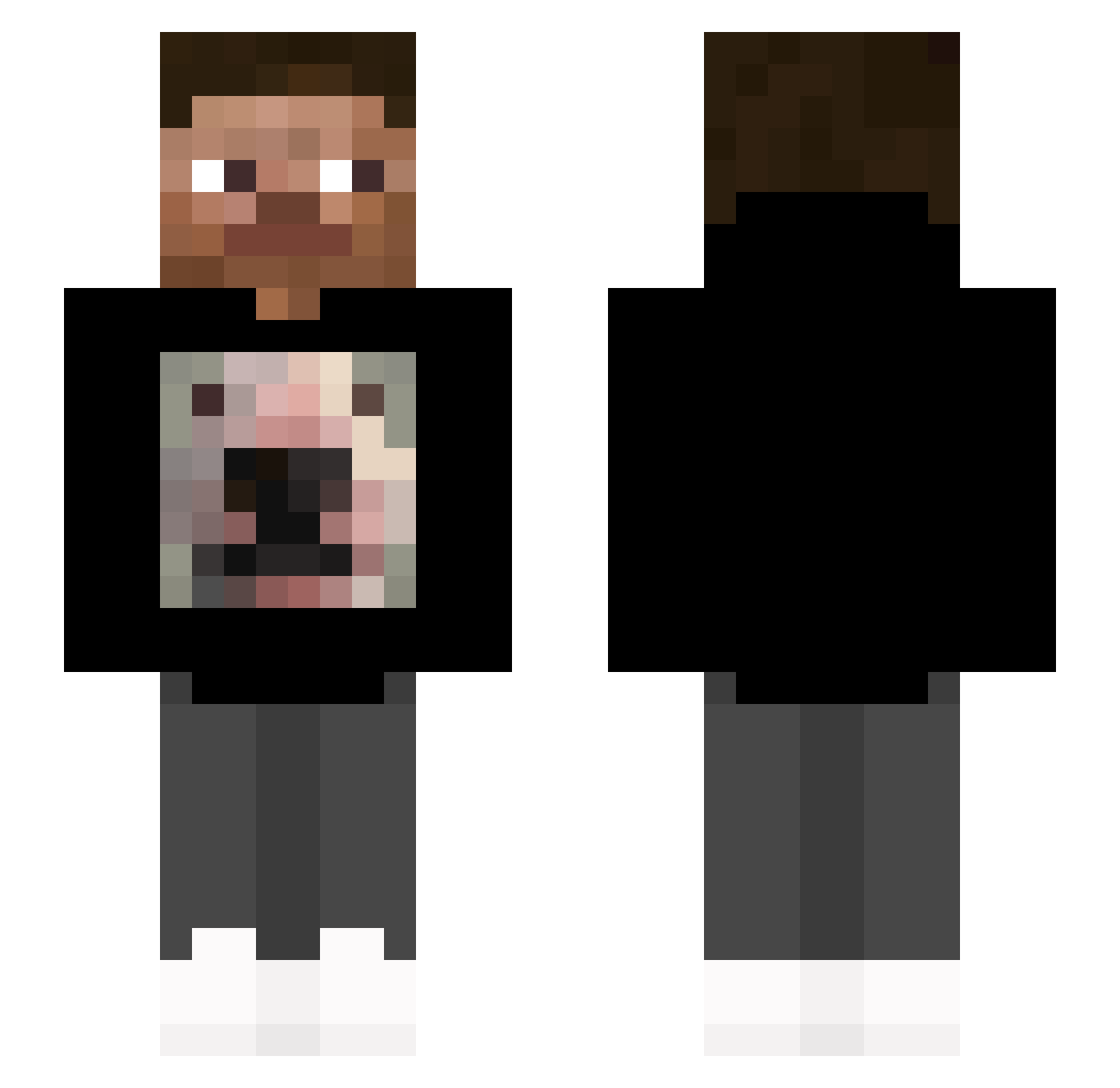 iox_0 Minecraft skin, front and back view