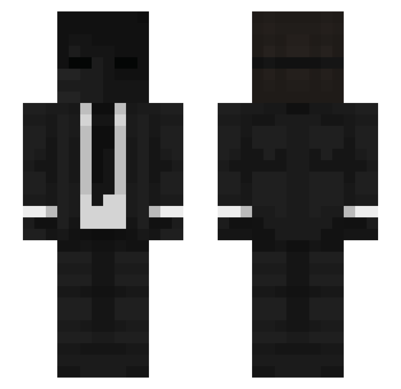 fellan007 Minecraft skin, front and back view