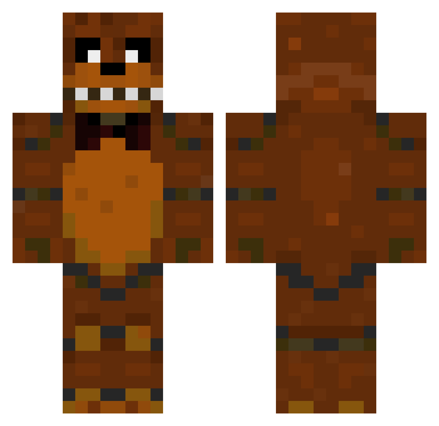 spacemeowboy Minecraft skin, front and back view
