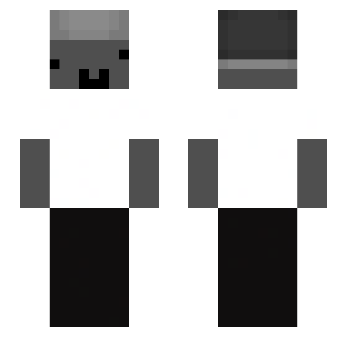 rlySin Minecraft skin, front and back view
