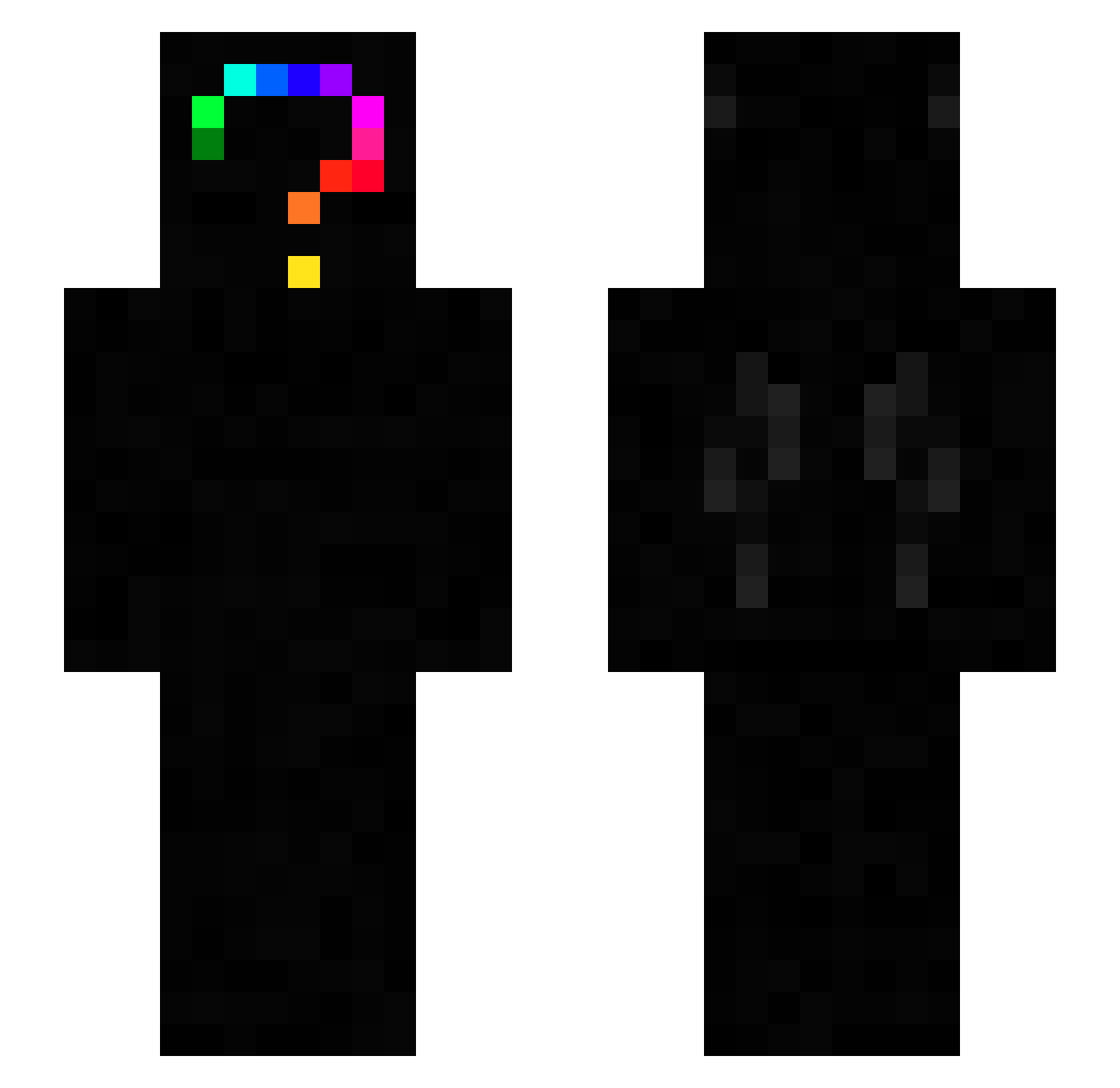eternal_universe Minecraft skin, front and back view