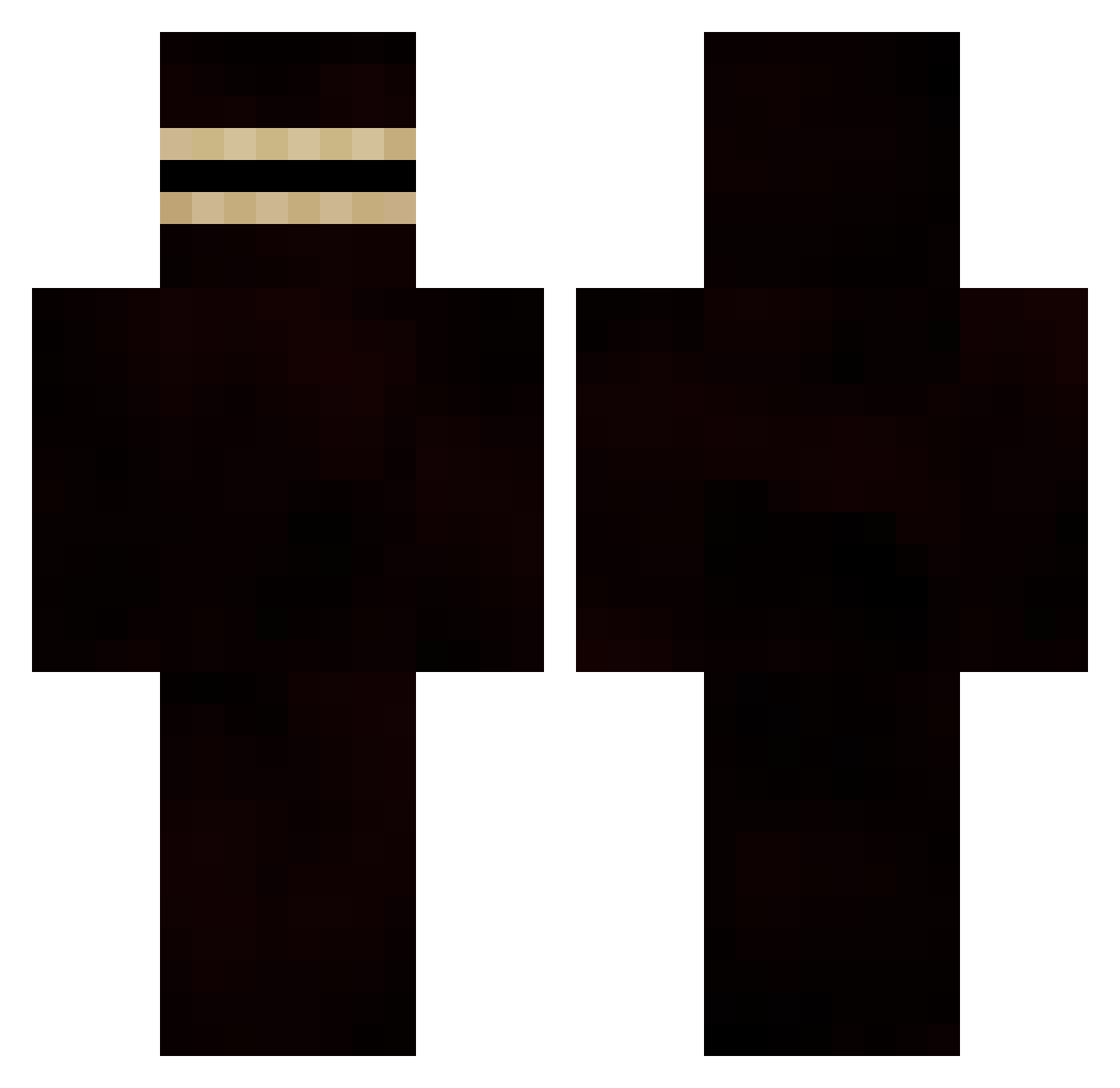 xXPoisonWeenisXx Minecraft skin, front and back view