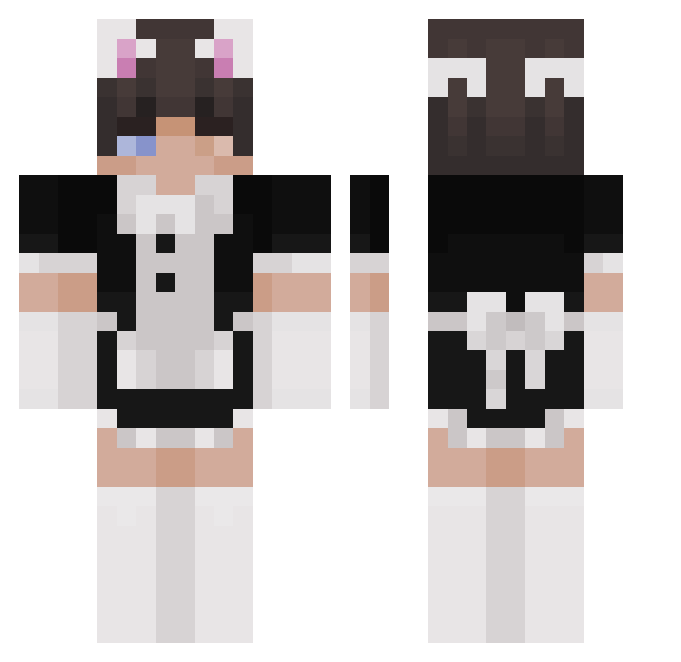 SpearEnjoyer67 Minecraft skin, front and back view
