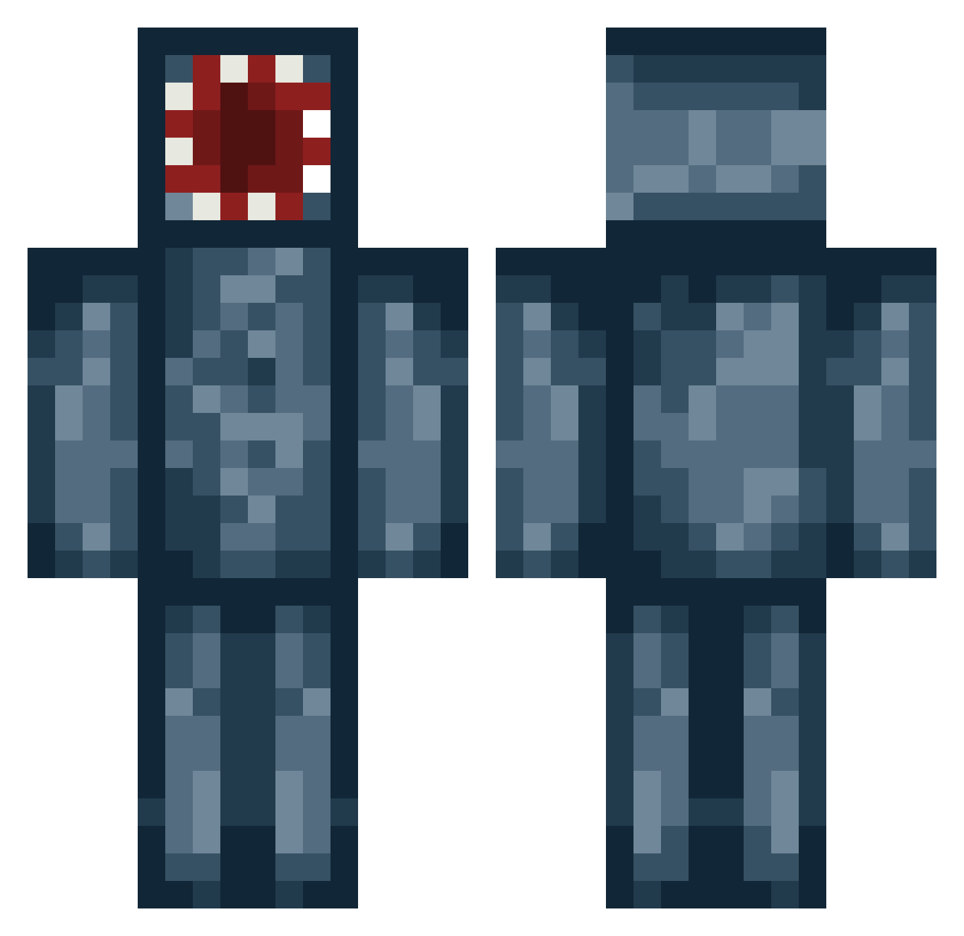 Sy_S2 Minecraft skin, front and back view