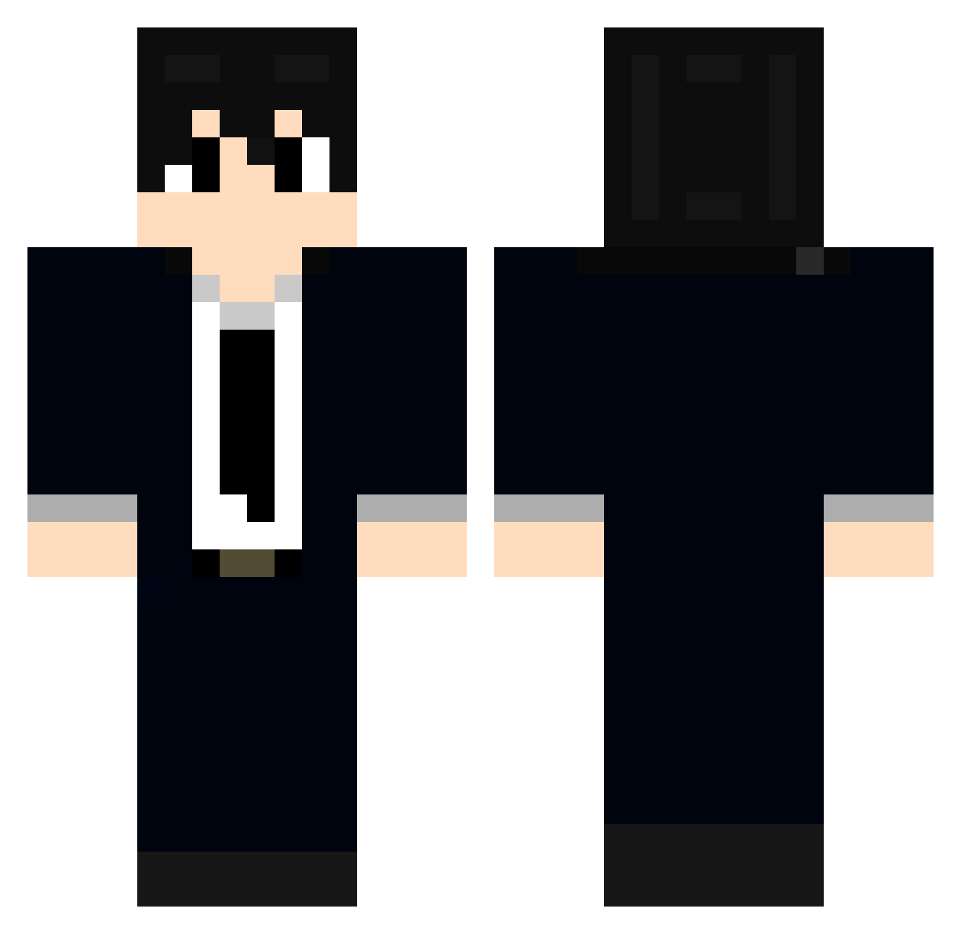 win66677 Minecraft skin, front and back view