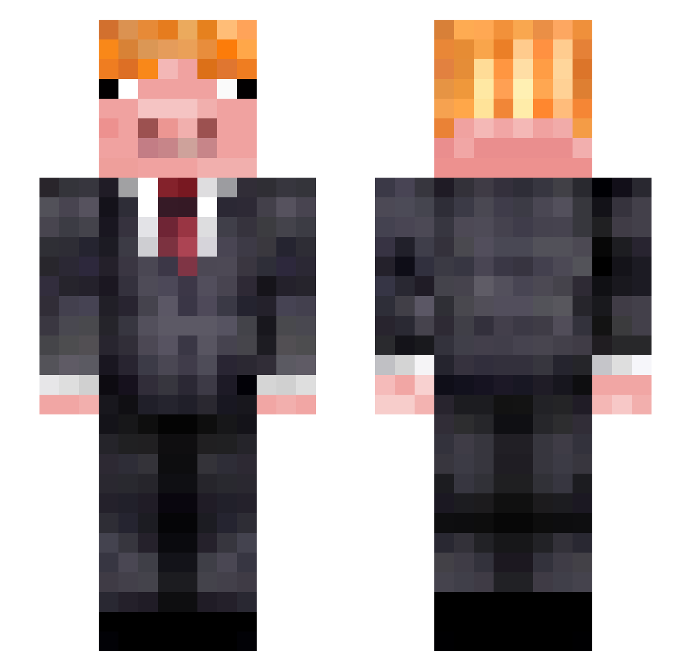 tehgrim Minecraft skin, front and back view
