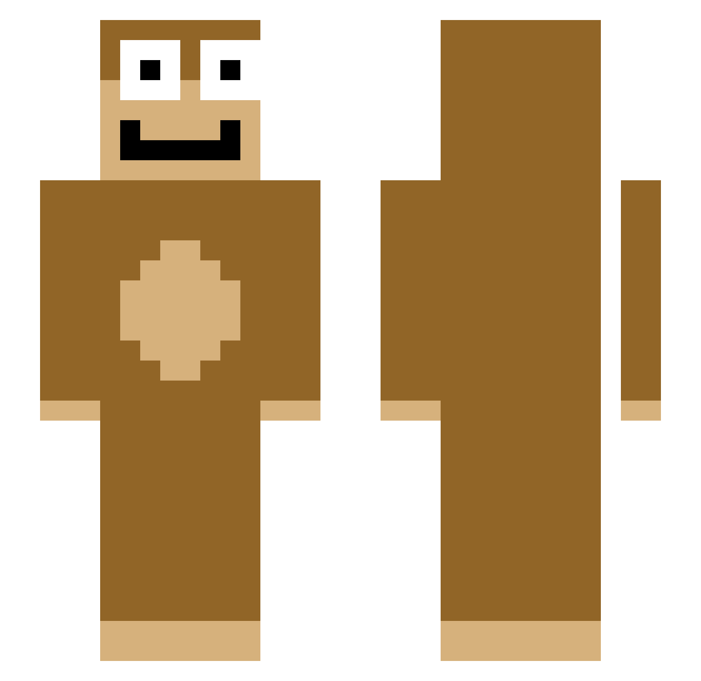 takara2nd Minecraft skin, front and back view