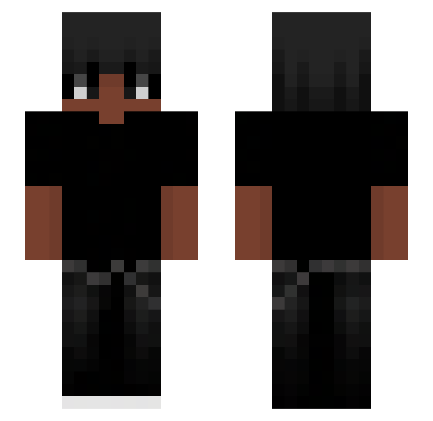 SirCardio Minecraft skin, front and back view