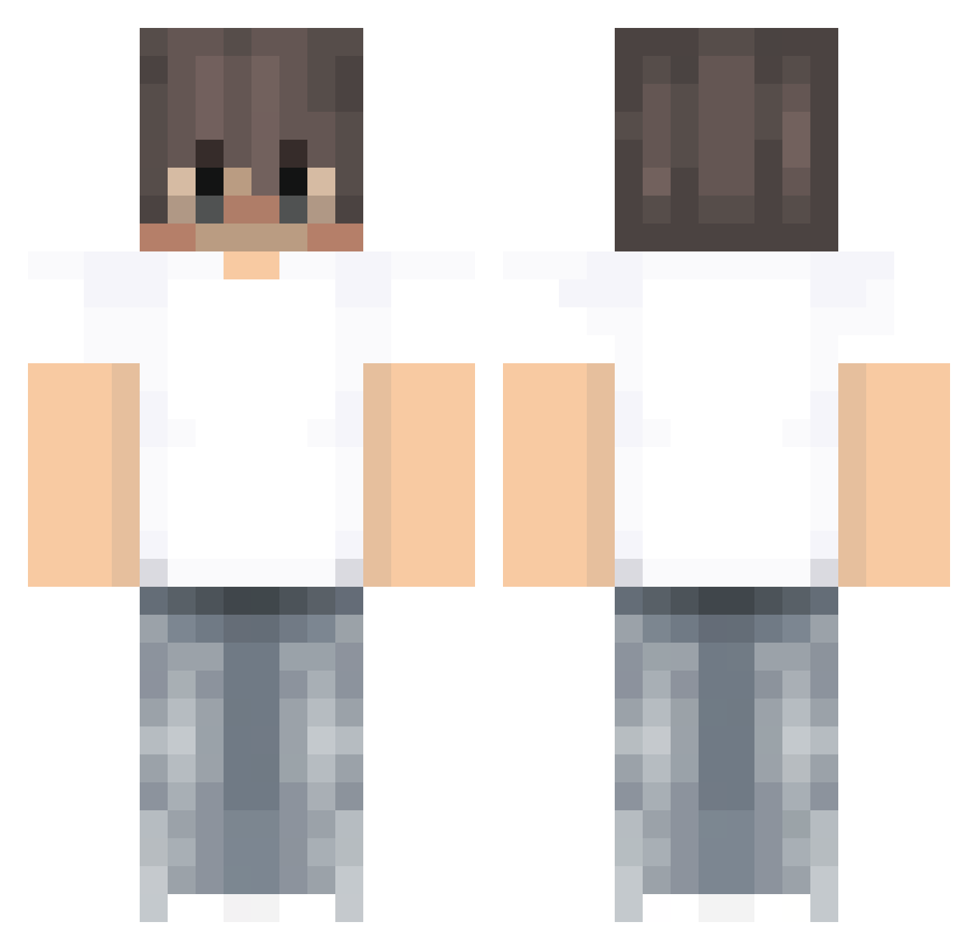 X_Lee Minecraft skin, front and back view