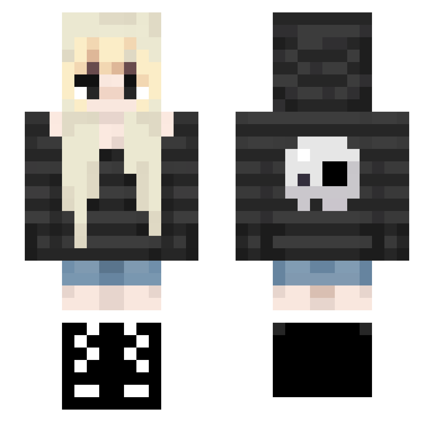 _ZeroApathy_ Minecraft skin, front and back view