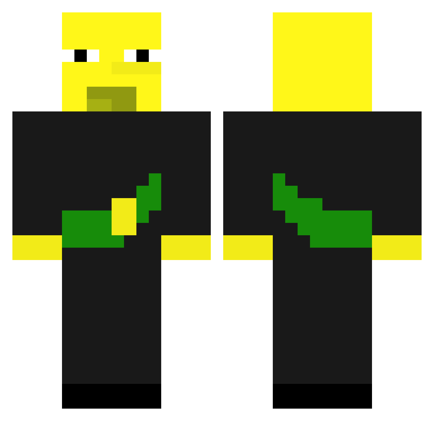 wildhorses2009 Minecraft skin, front and back view