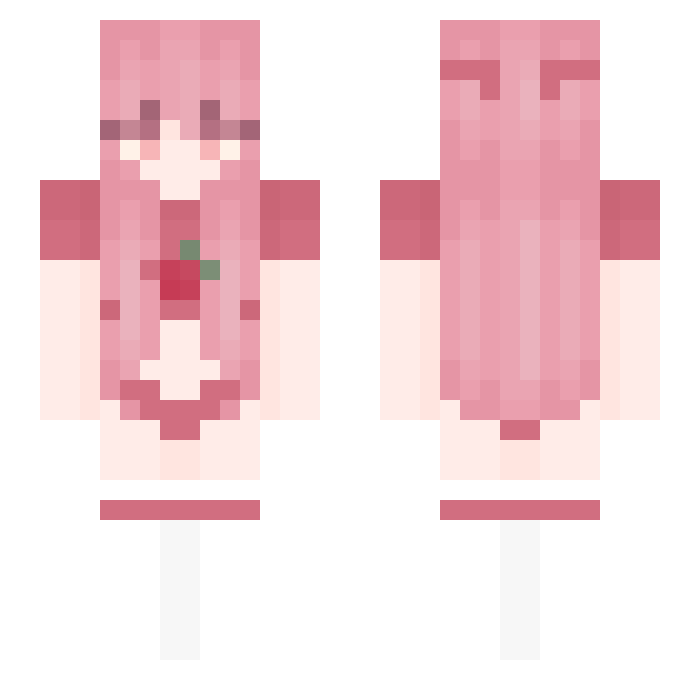_D1RT Minecraft skin, front and back view