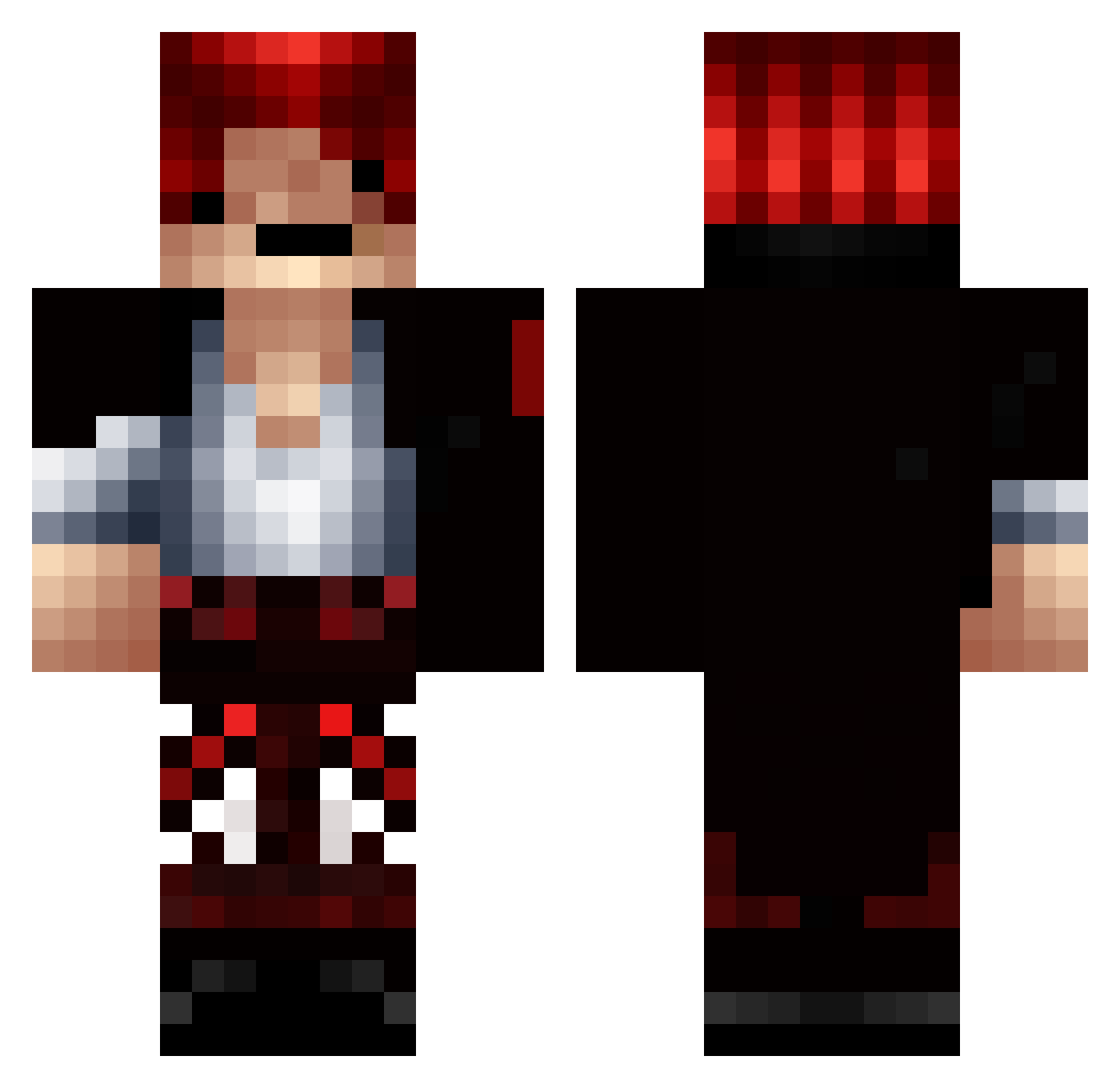 LoremIpsum4 Minecraft skin, front and back view