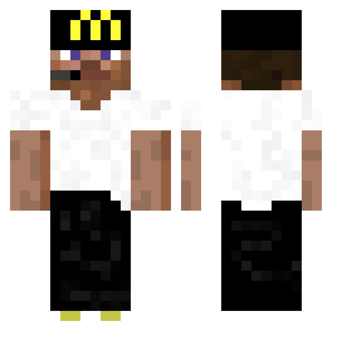 CitadelNoob Minecraft skin, front and back view